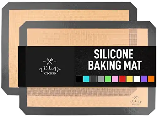 Zulay Kitchen 16.5"x11.6" 2-Pack Silicone Baking Mat