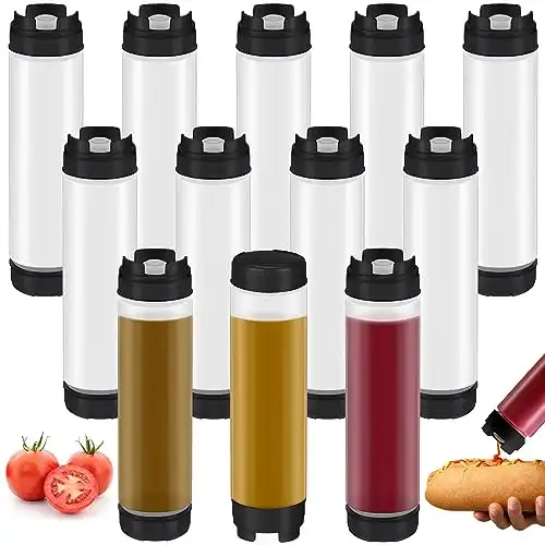 Sabary 12 Pcs 16 oz Condiment Squeeze Bottles