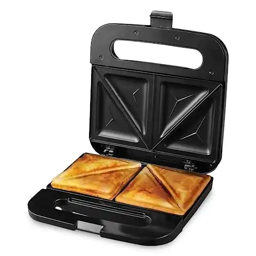 OVENTE Electric Sandwich Maker with Non-Stick Plates