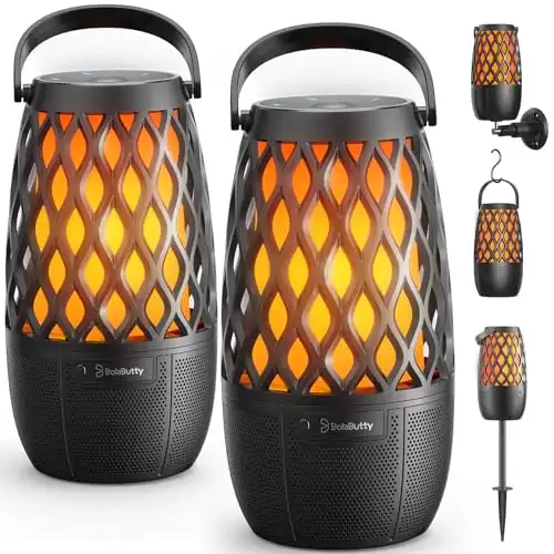 Upgraded Outdoor Bluetooth Speaker with lights