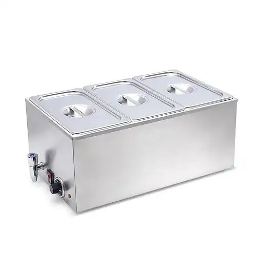 SYBO Commercial Grade Stainless Steel Bain Marie Buffet