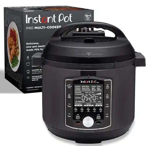 Instant Pot Pro 10-in-1 Pressure Cooker, 6QT