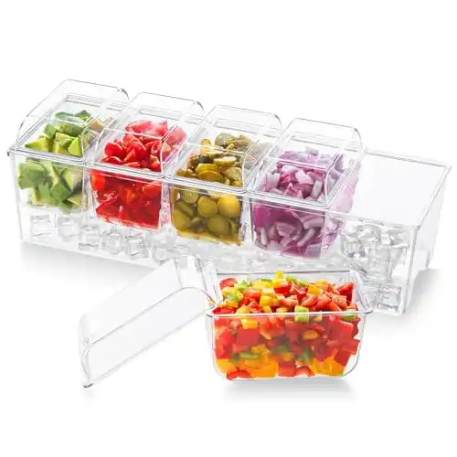 Lifewit Ice Chilled Condiment Caddy