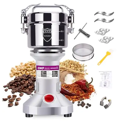 550g High-Speed Grain Mill Grinder