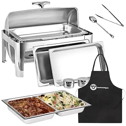 8QT Roll-Top Chafing Dish Bundle